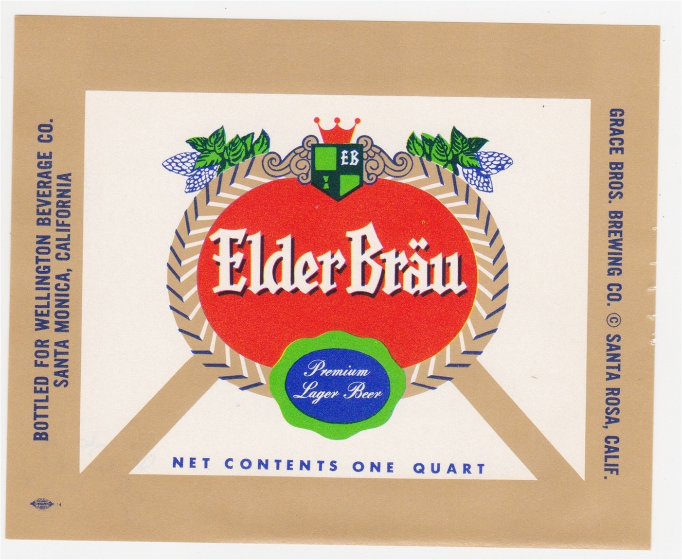 Elder Brau Beer Label