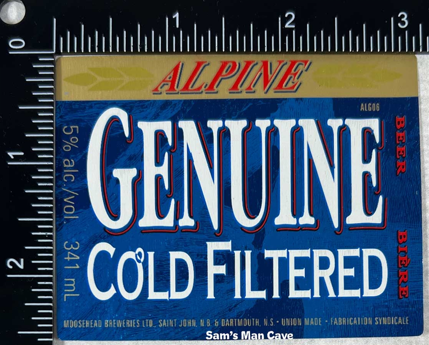 Alpine Biere Beer Label