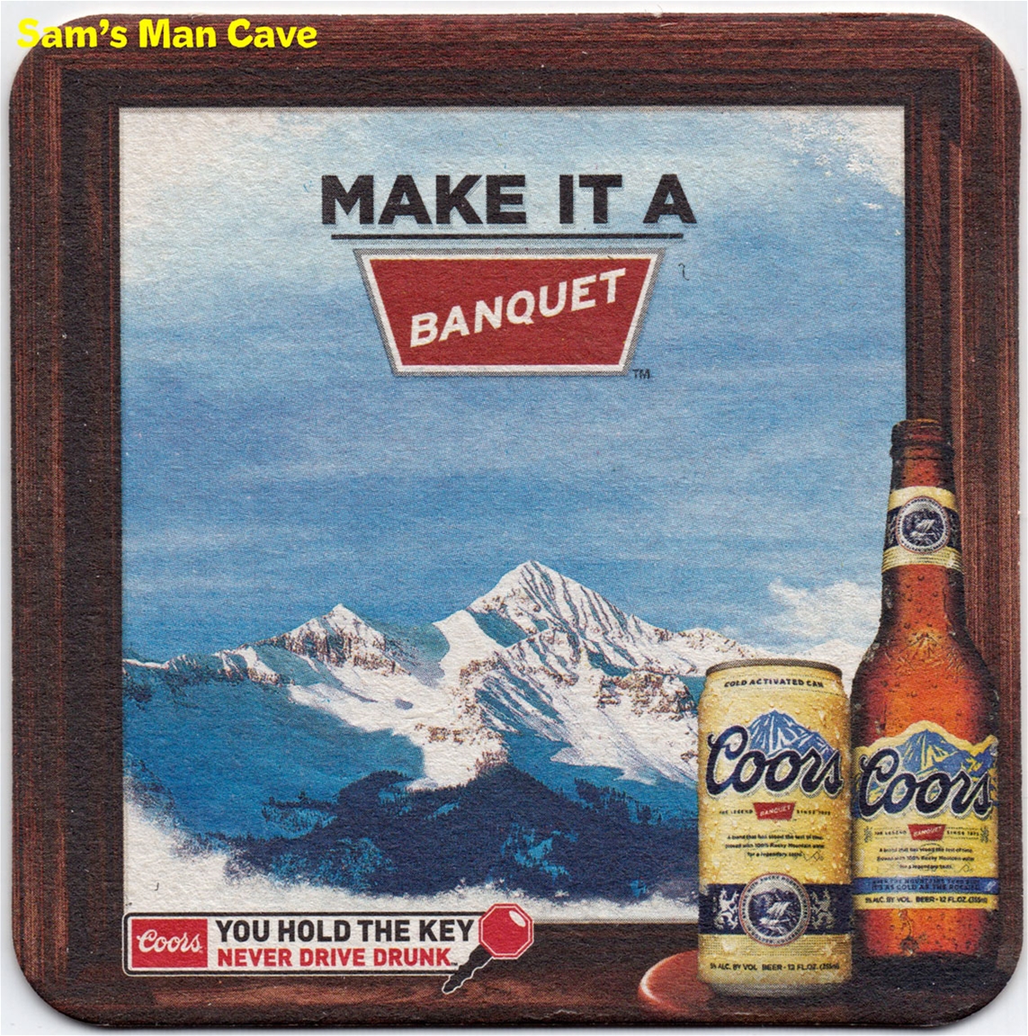 Coors Banquet Executive Privilege Beer Coaster