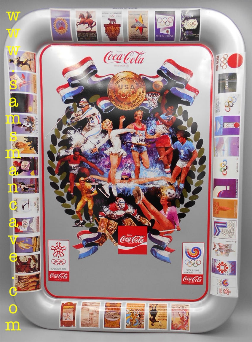 Coca Cola 1988 Olympics Tray