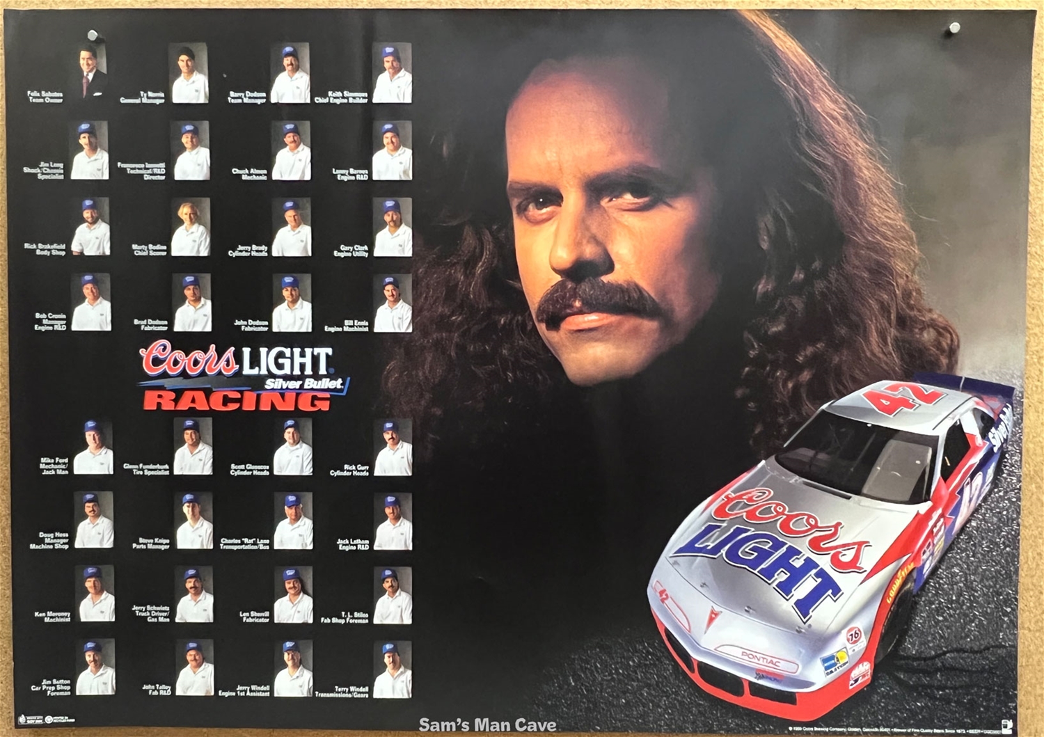 Coors Light Kyle Petty Beer Poster