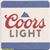 Coors Light Chill Beer Coaster front of coaster