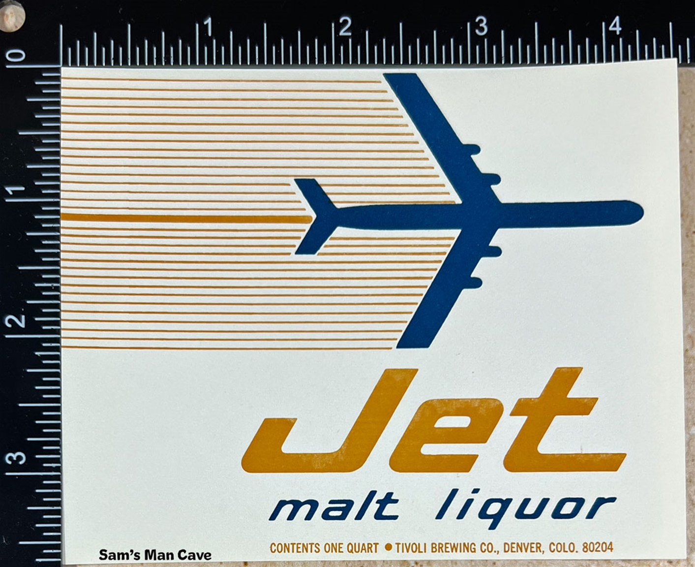 Jet Malt Liquor Beer Label