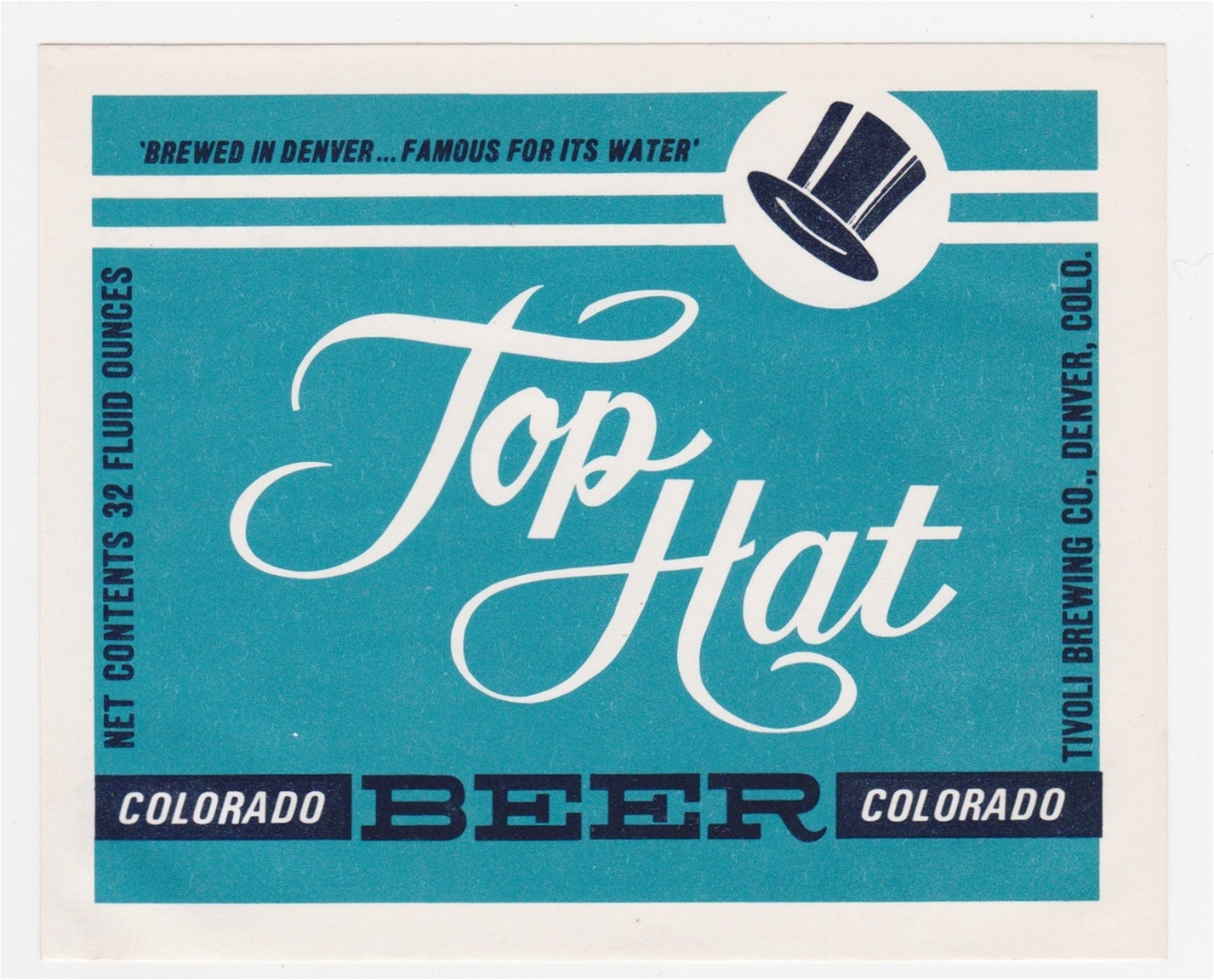 Top Hat Beer Label