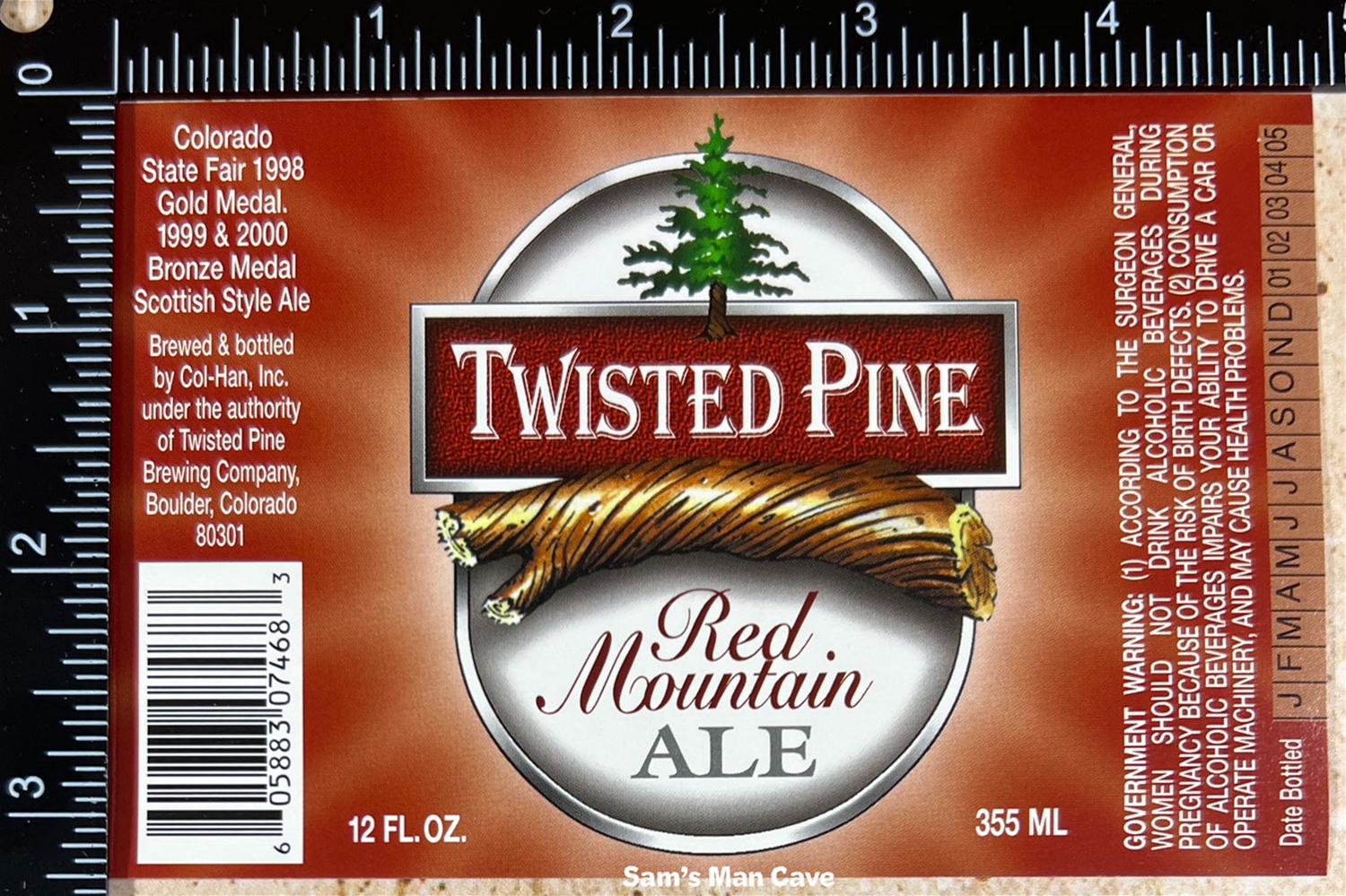 Twisted Pine Red Mountain Ale Label