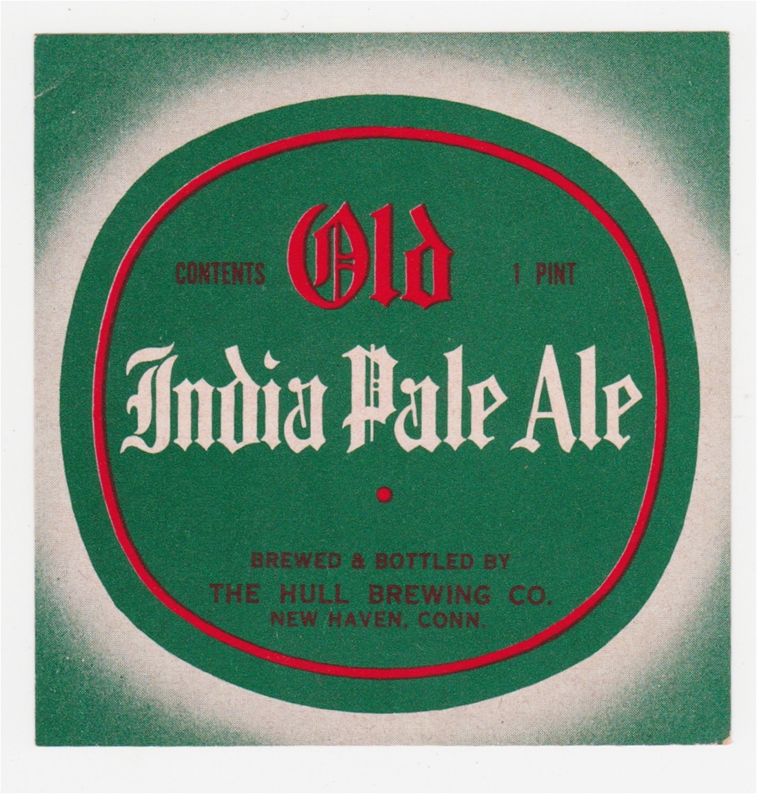 Old India Pale Ale Beer Label
