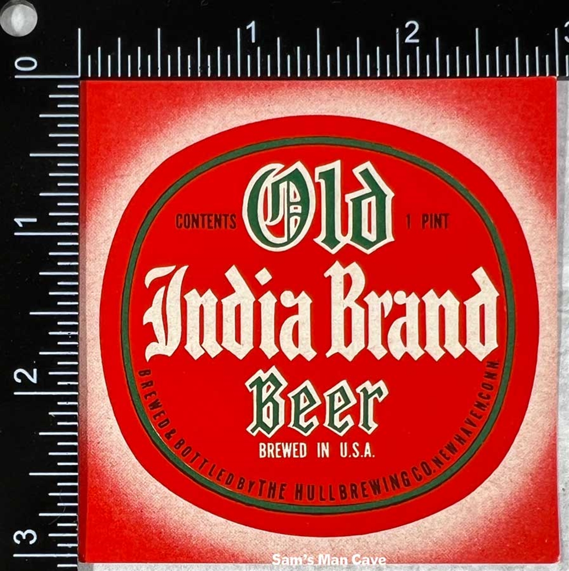 Old India Brand Beer Label