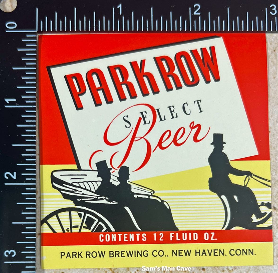 Park Row Select Beer Label