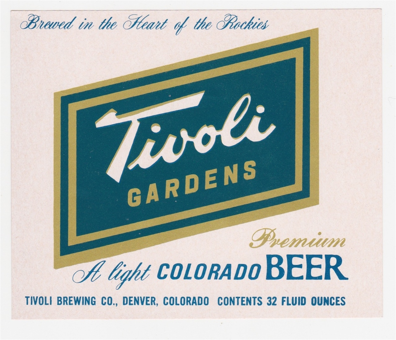 Tivoli Gardens Beer Label