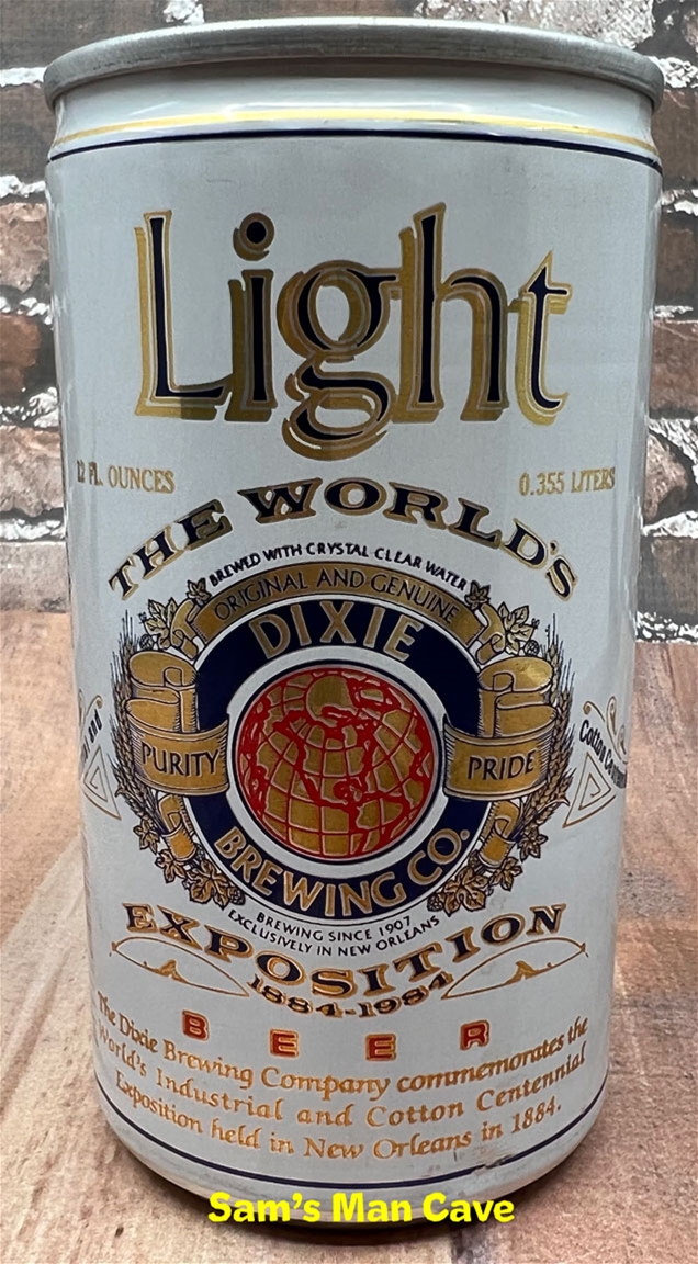 Dixie Light World Exposition Beer Can