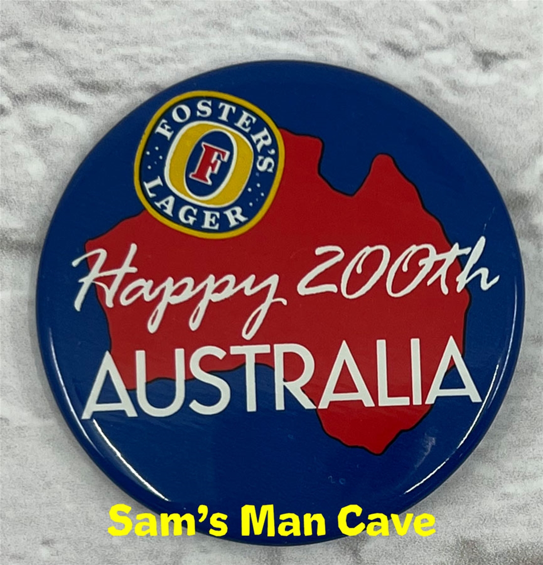 Foster's Happy 200th Australia Pin