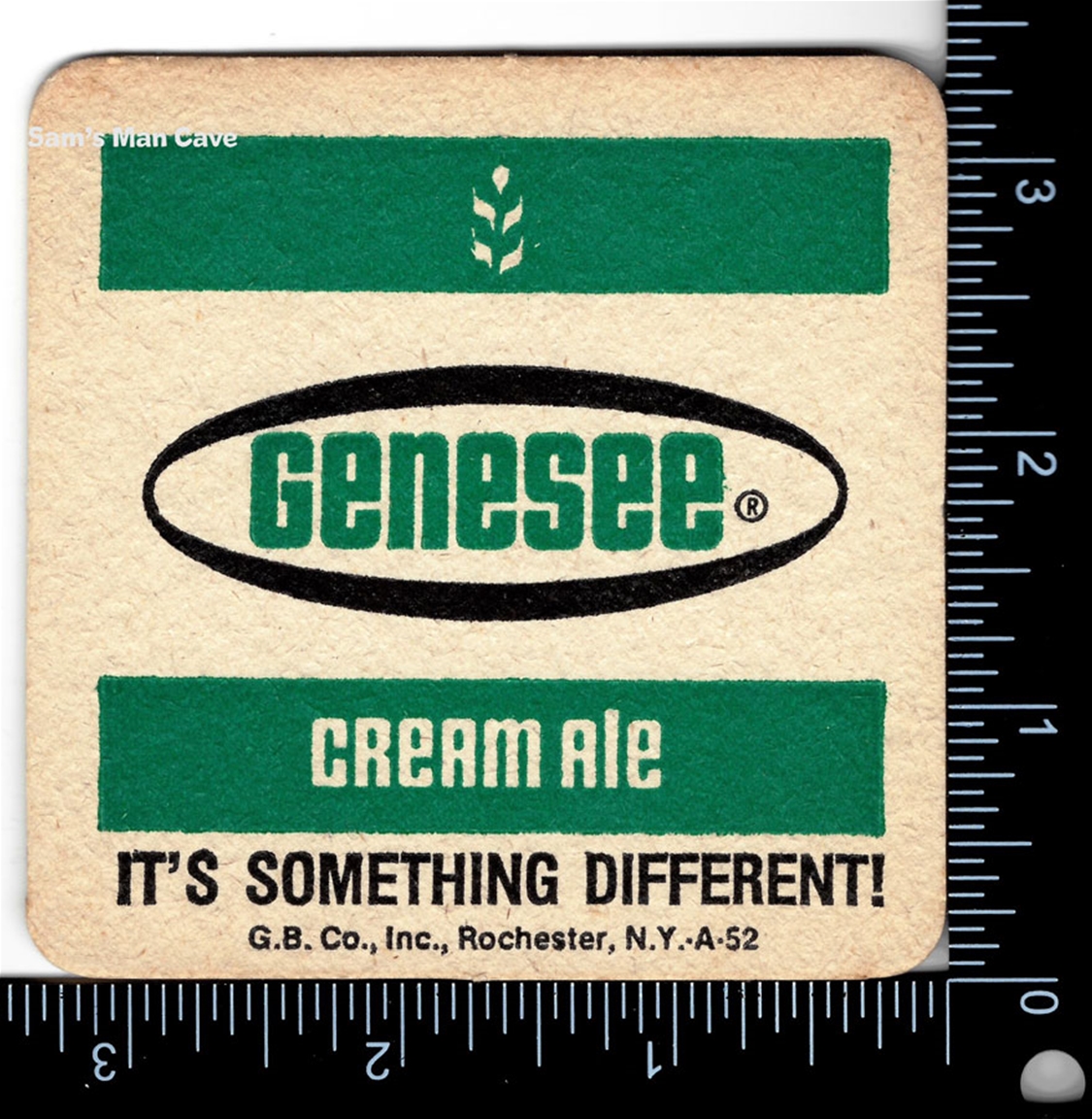 Genesee Cream Ale It's Different Coaster