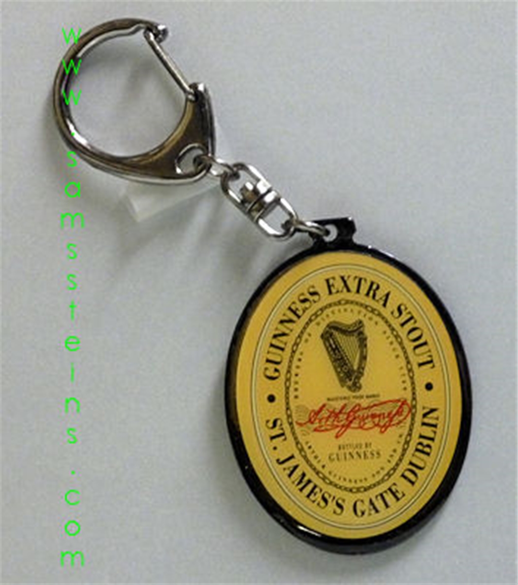 Guinness Label Keychain