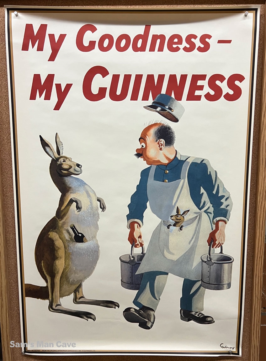 Guinness Kangaroo Beer Poster
