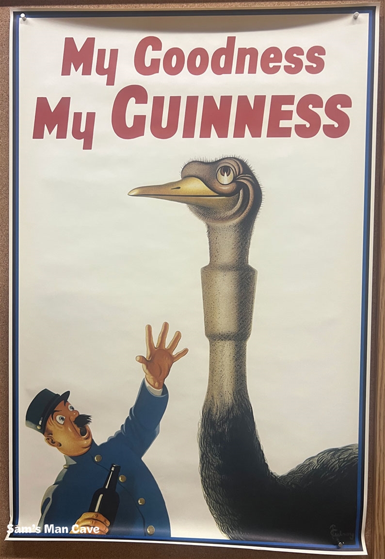 Guinness Ostrich Beer Poster