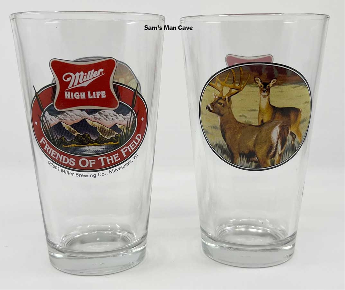 Miller High Life Deer Pint Set of Two