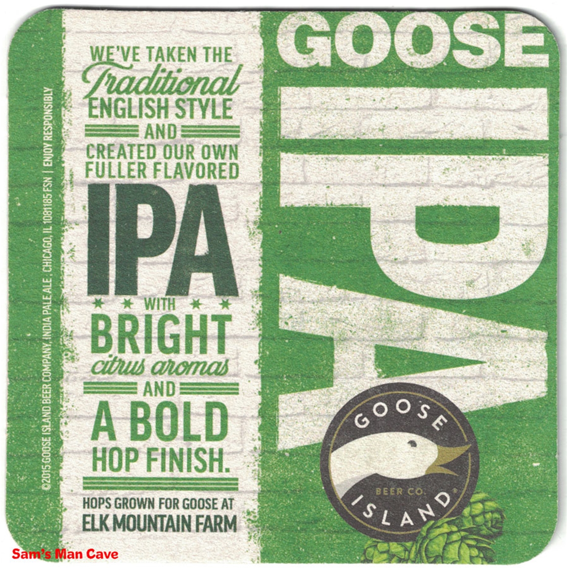 Goose Island IPA Beer Coaster