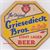 Griesedieck Bros. Beer Coaster