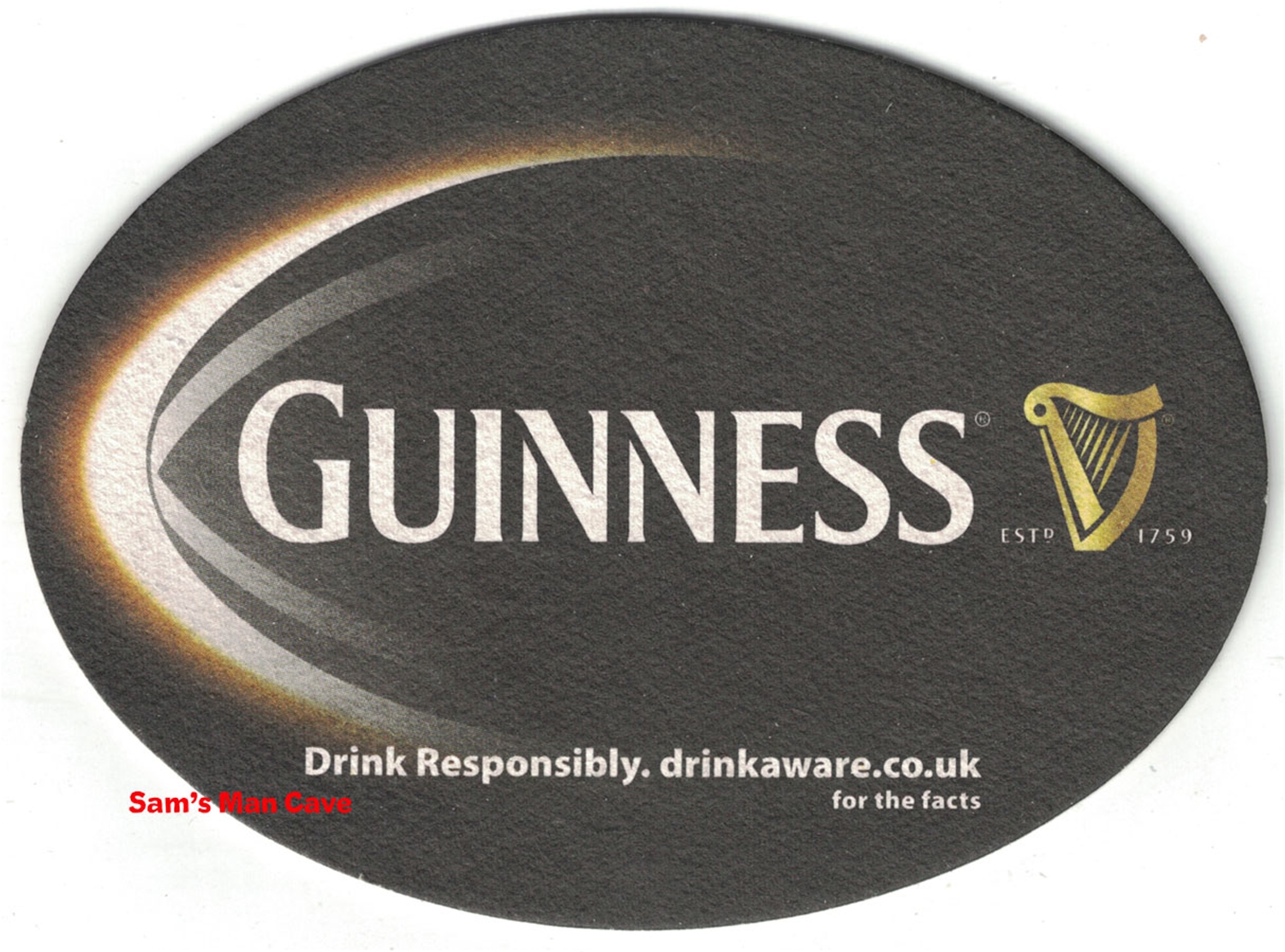 Guinness Rugby Beer Coaster