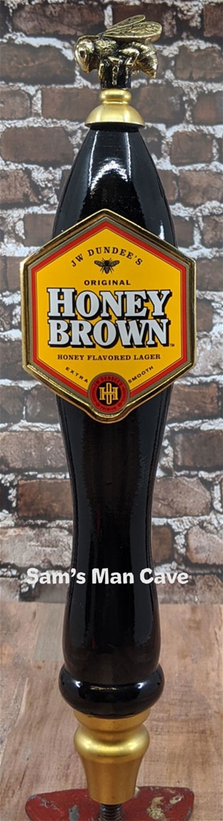 JW Dundee Honey Brown Lager Tap Handle