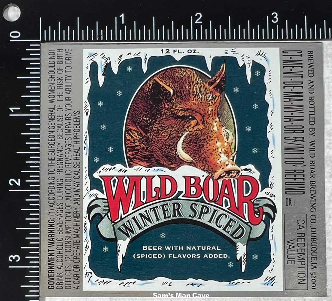 Wild Boar Winter Spiced Beer Label