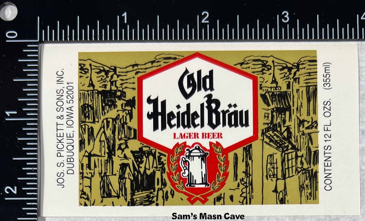 Old Heidel Brau Beer Label