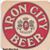 Iron City Beer Coaster front of coaster
