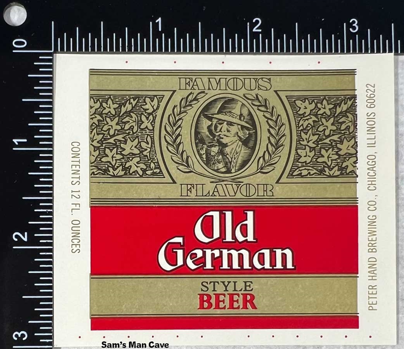 Old German Style Beer Label