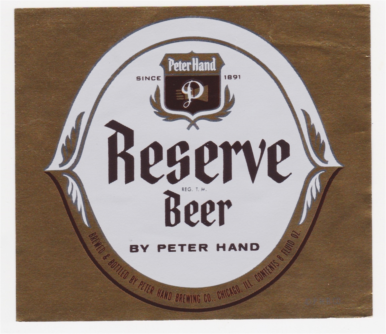 Reserve Beer Label