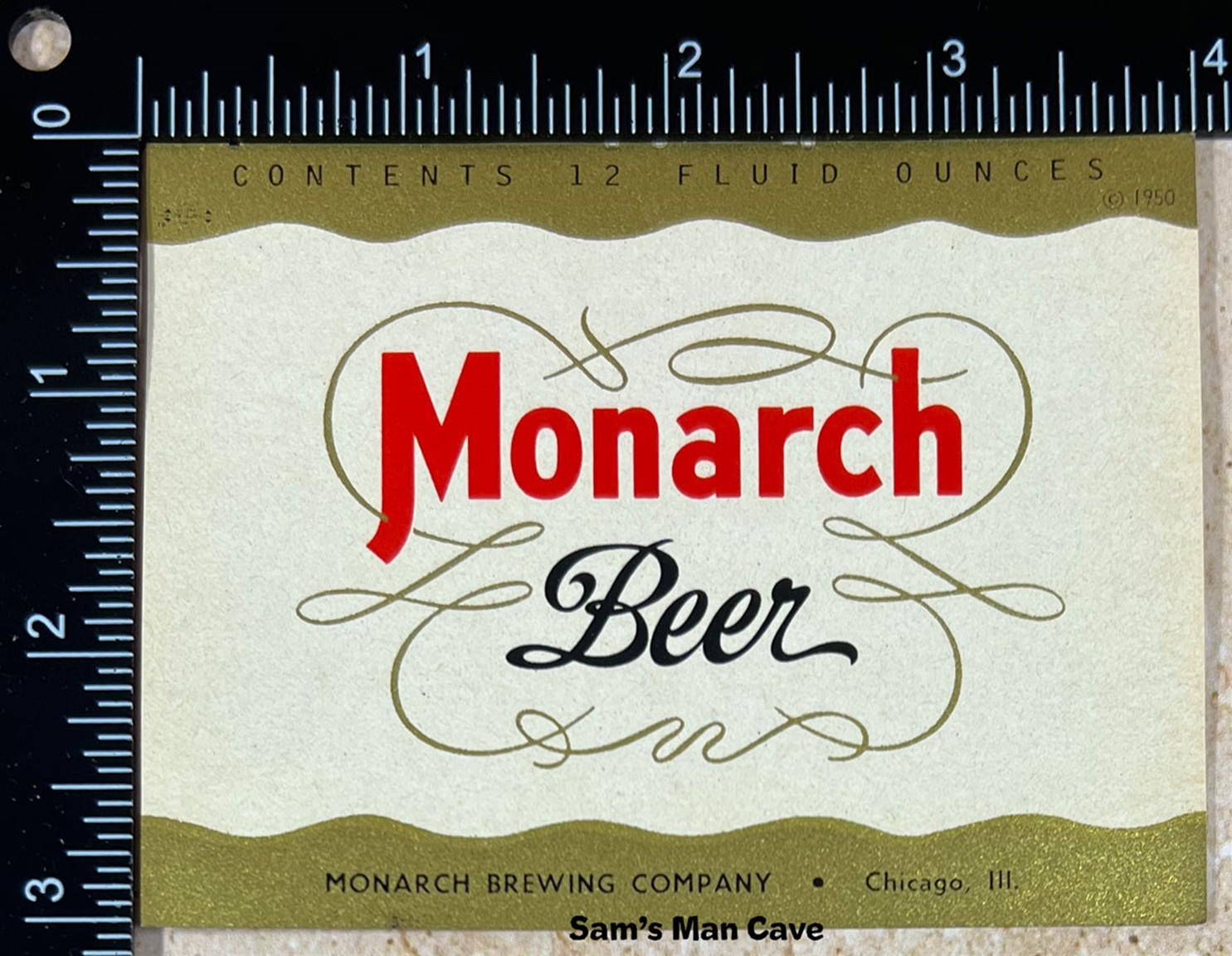 Monarch Beer Label