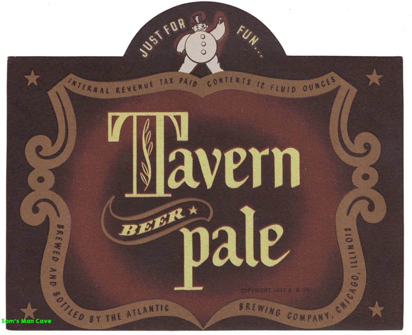 Tavern Pale Beer IRTP Label