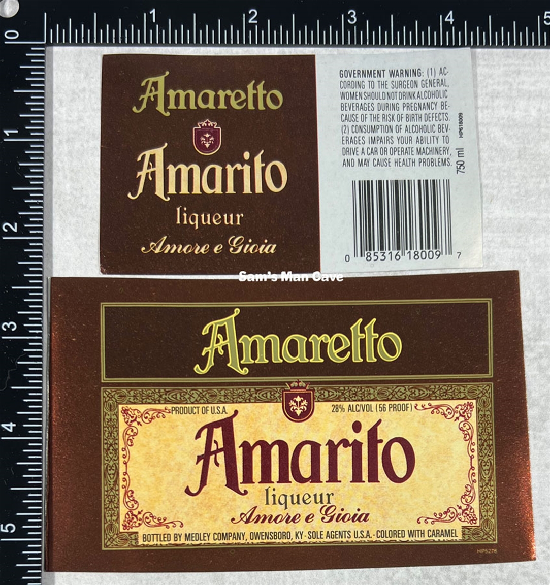 Amaretto Amarito Liqueur Label