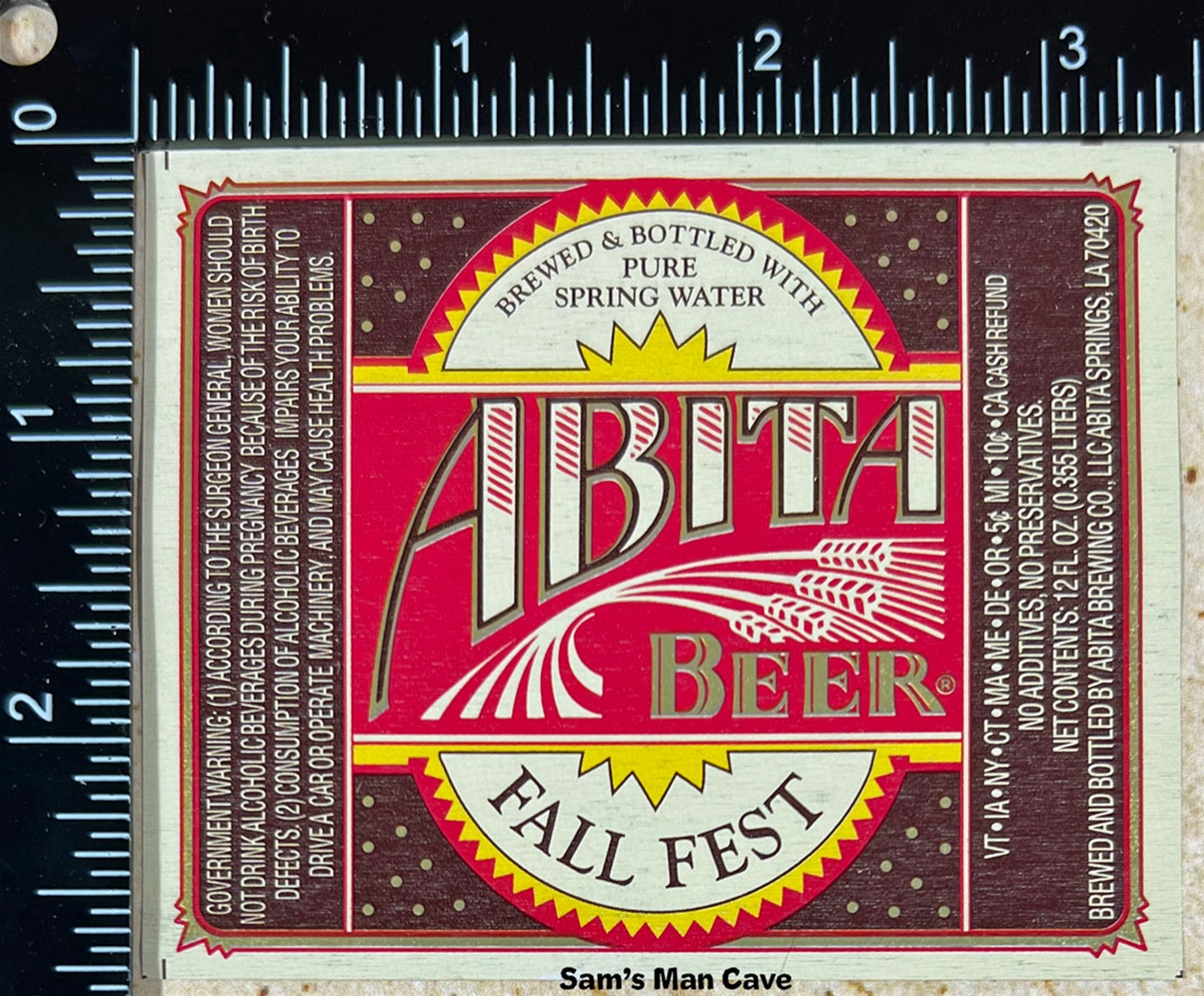 Abita Fall Fest Beer Label