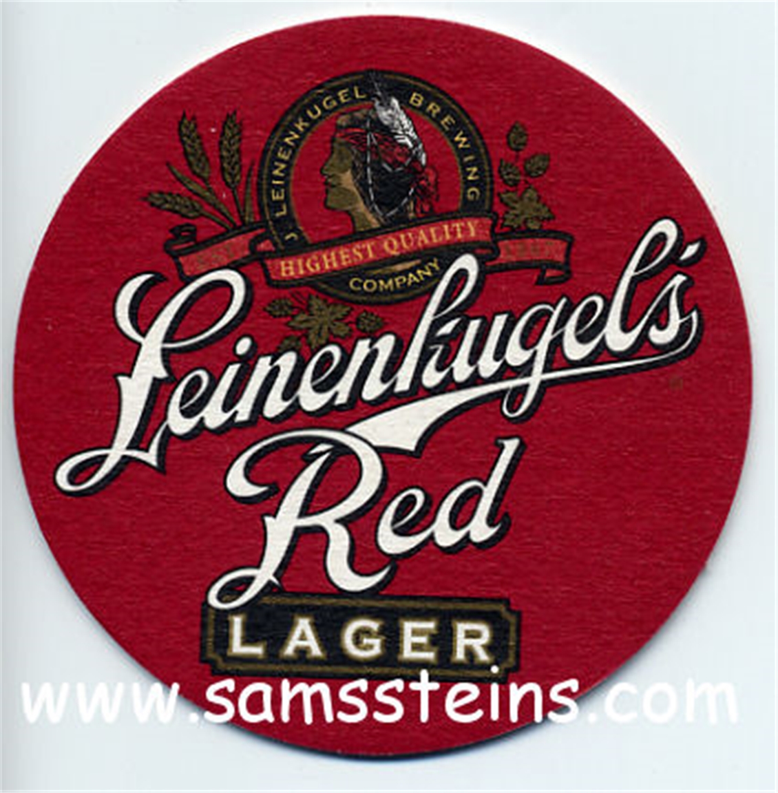 Leinenkugel's Red Lager Beer Coaster