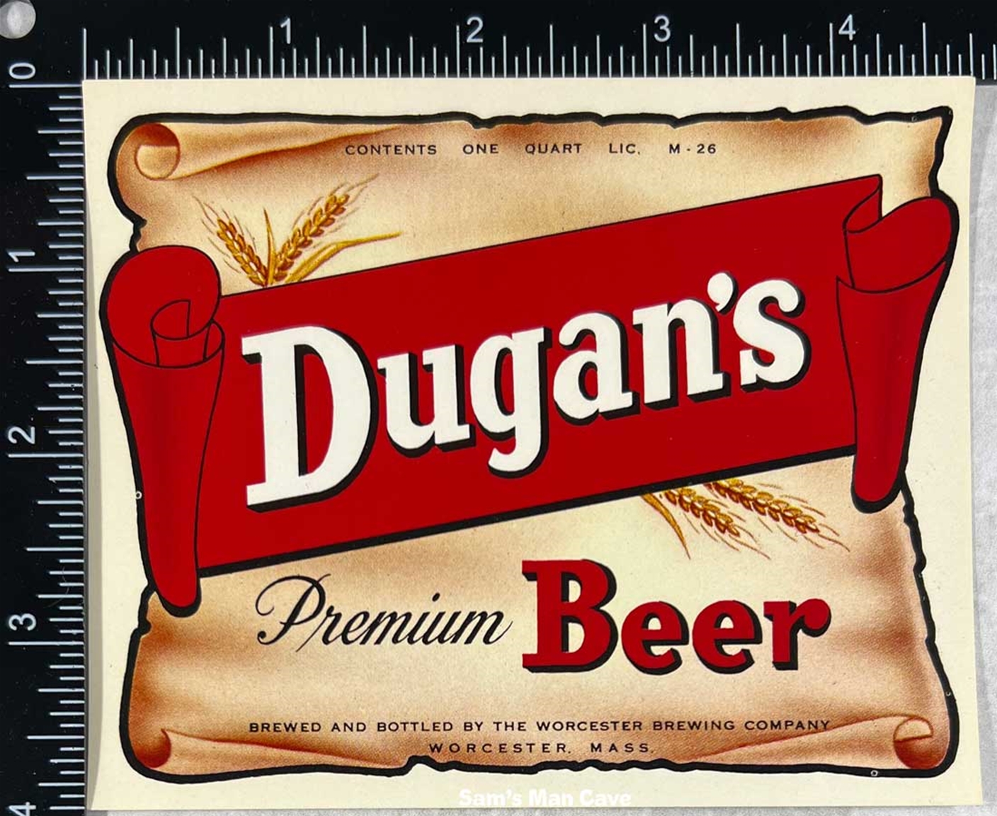 Dugan's Premium Beer Label