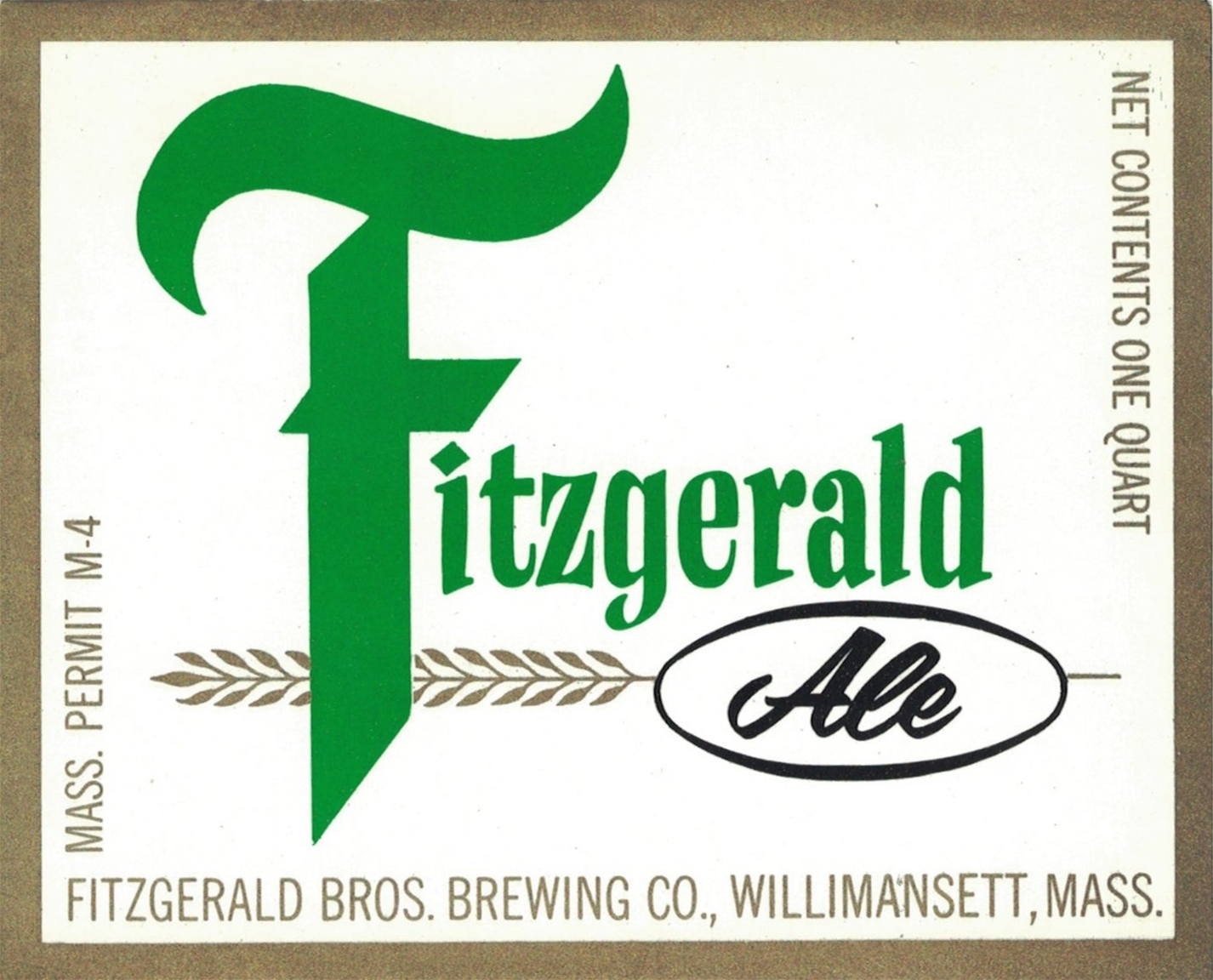 Fitzgerald Ale Beer Label