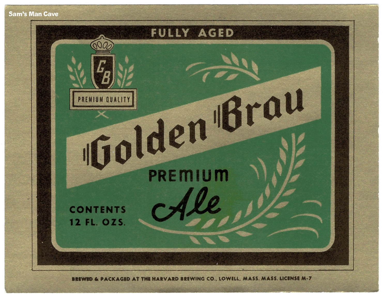 Golden Brau Ale Label