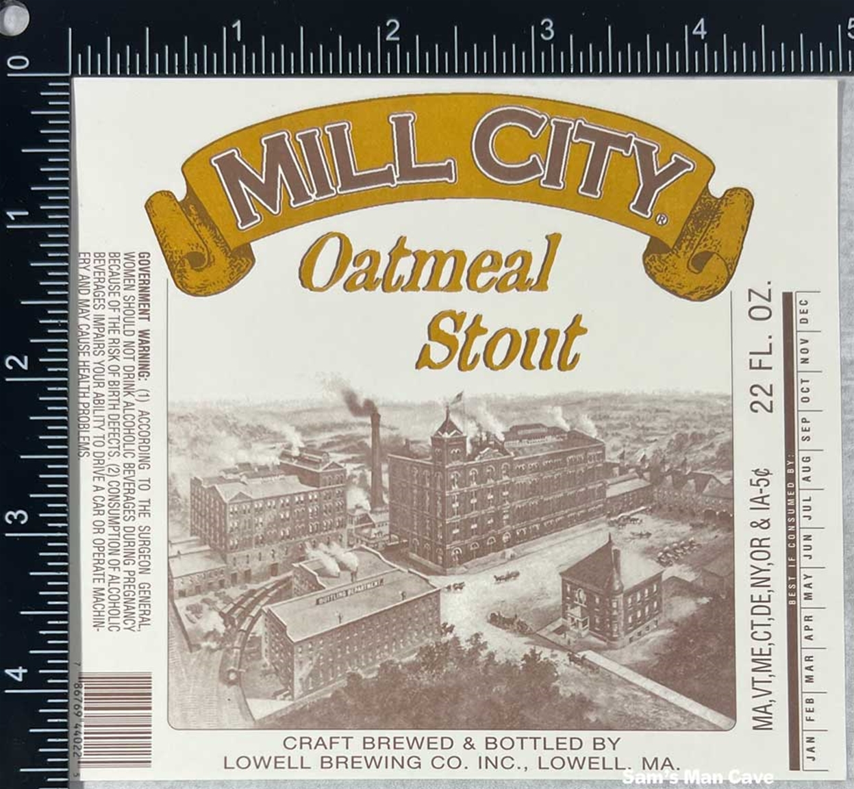 Mill City Oatmeal Stout Label