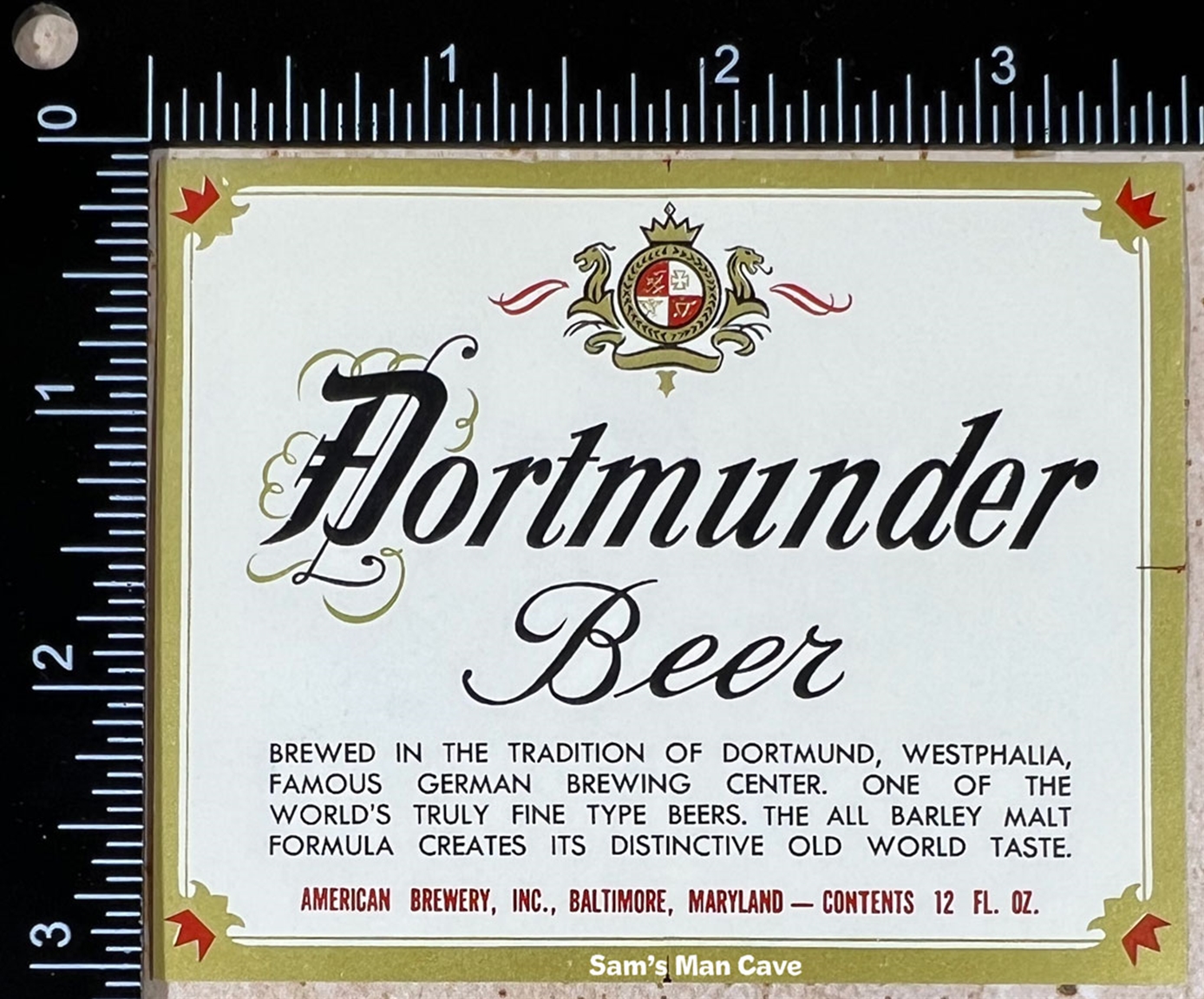 Dortmunder Beer Label