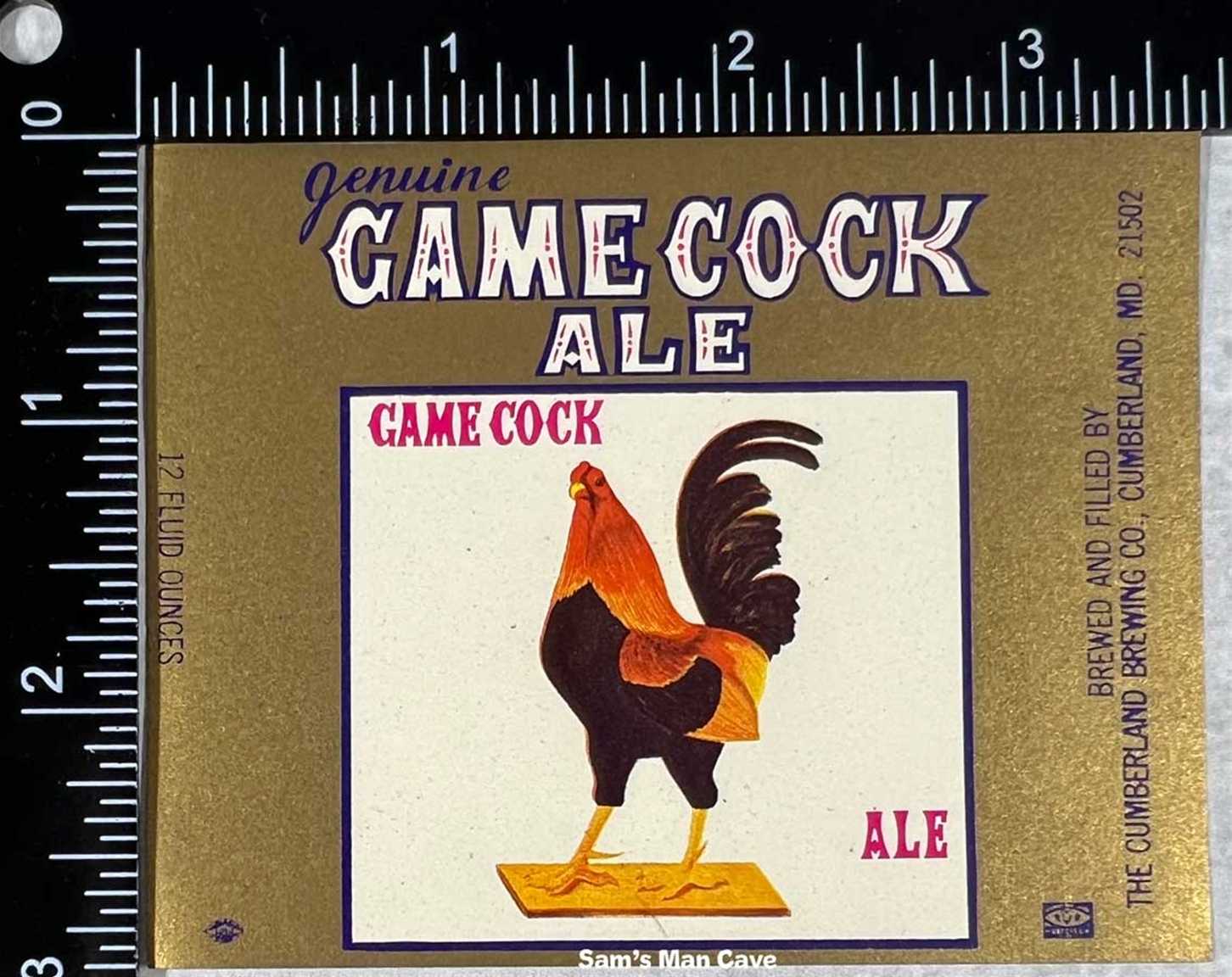 Gamecock Ale Beer Label