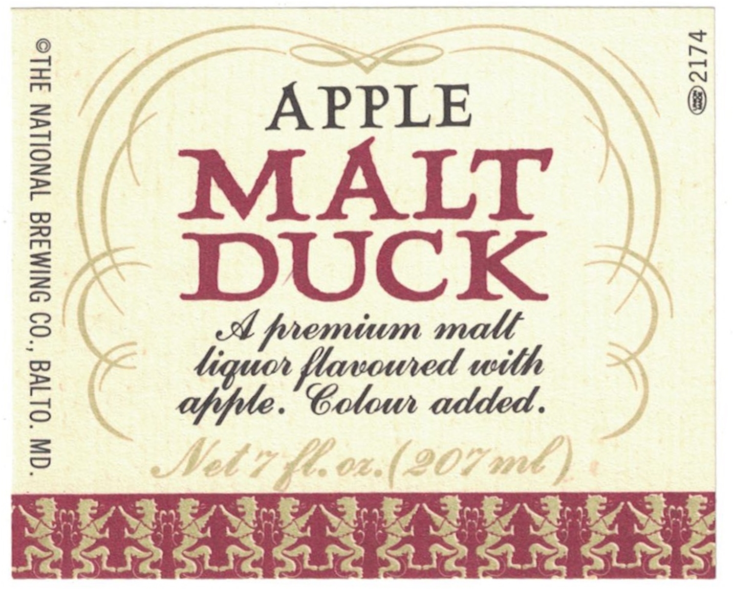 Apple Malt Duck Label
