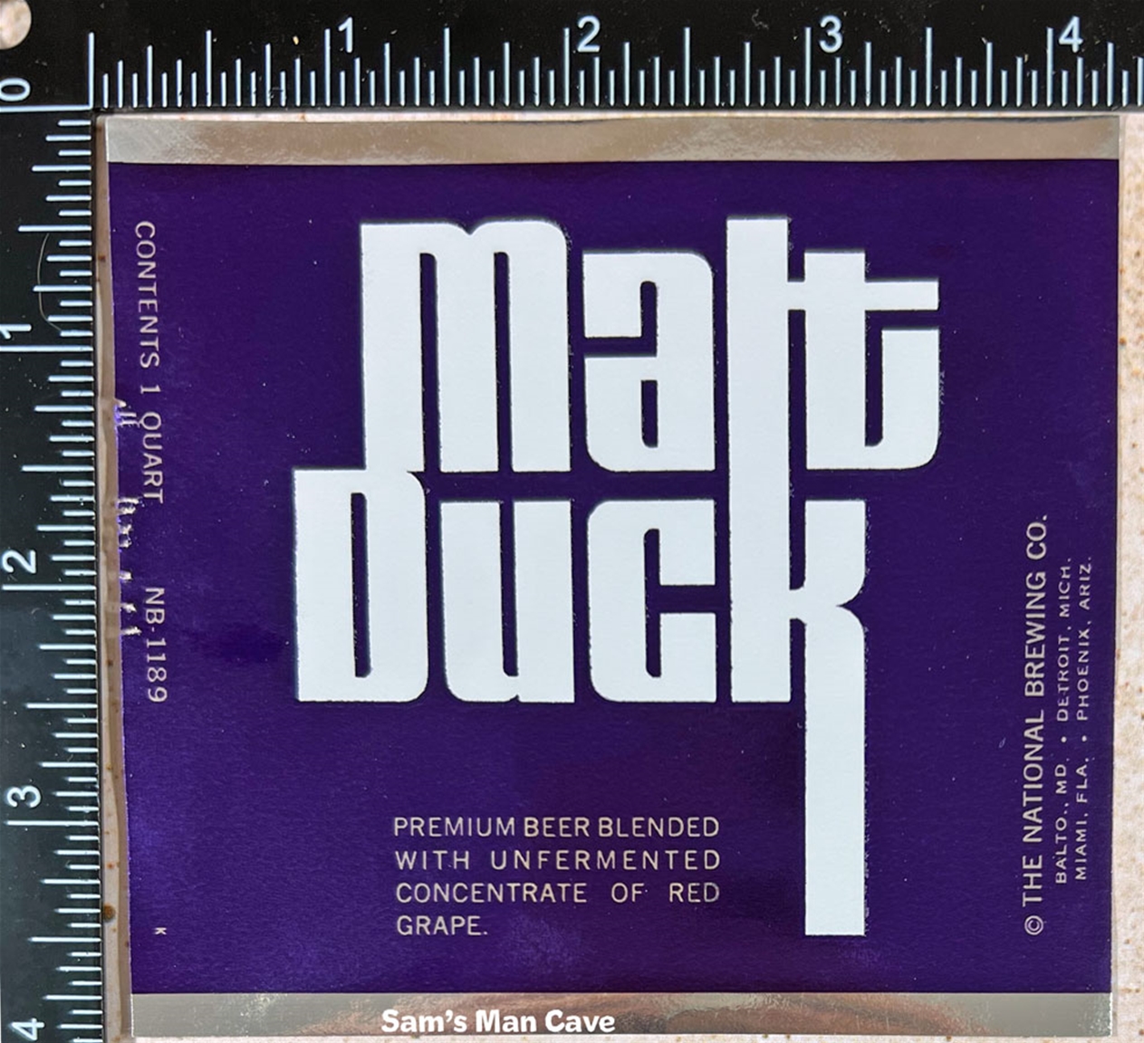 Malt Duck Beer Label