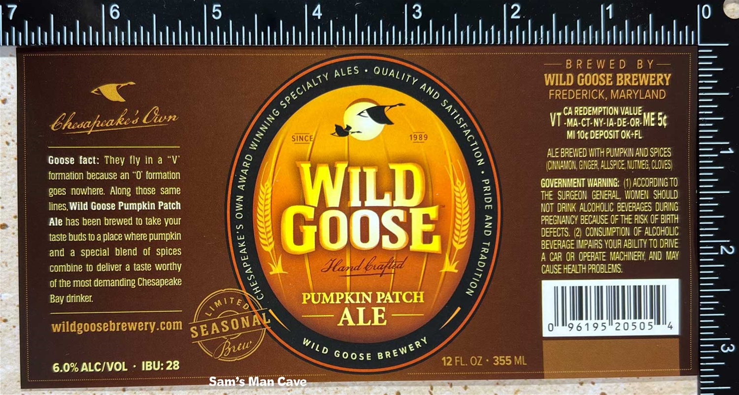 Wild Goose Pumpkin Patch Ale Label