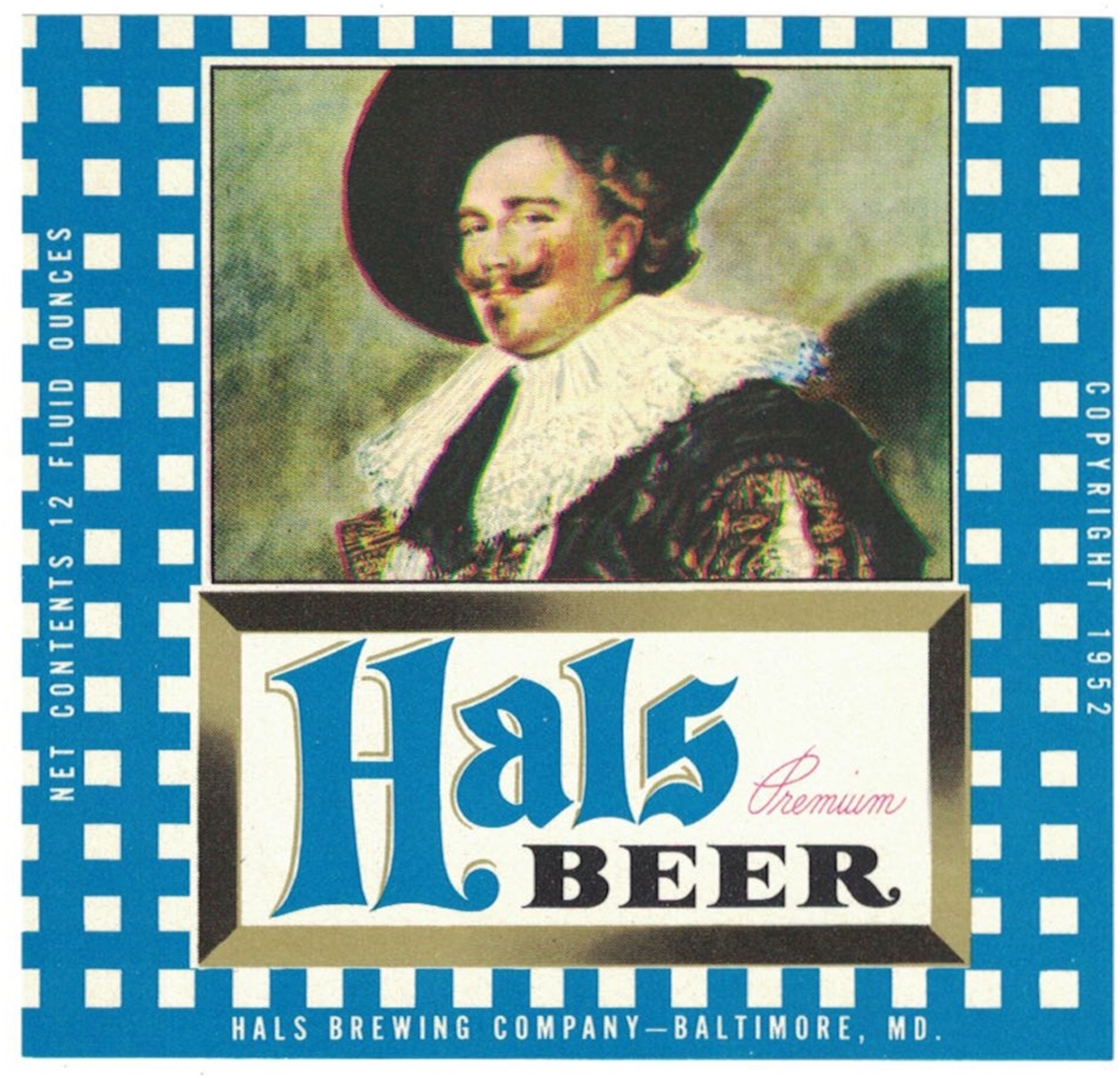 Hals Premium Beer Label