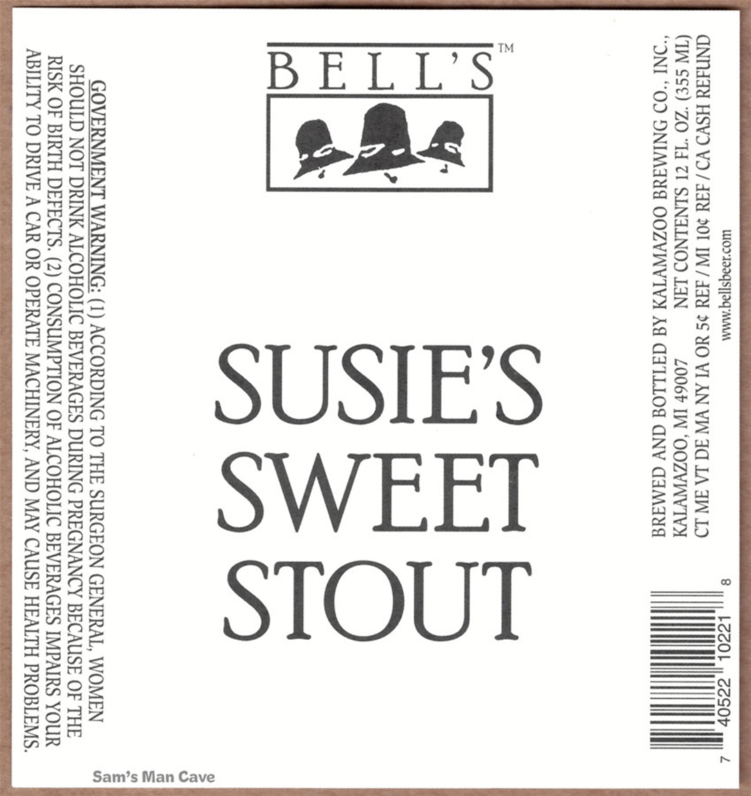 Bell's Susie's Sweet Stout Label