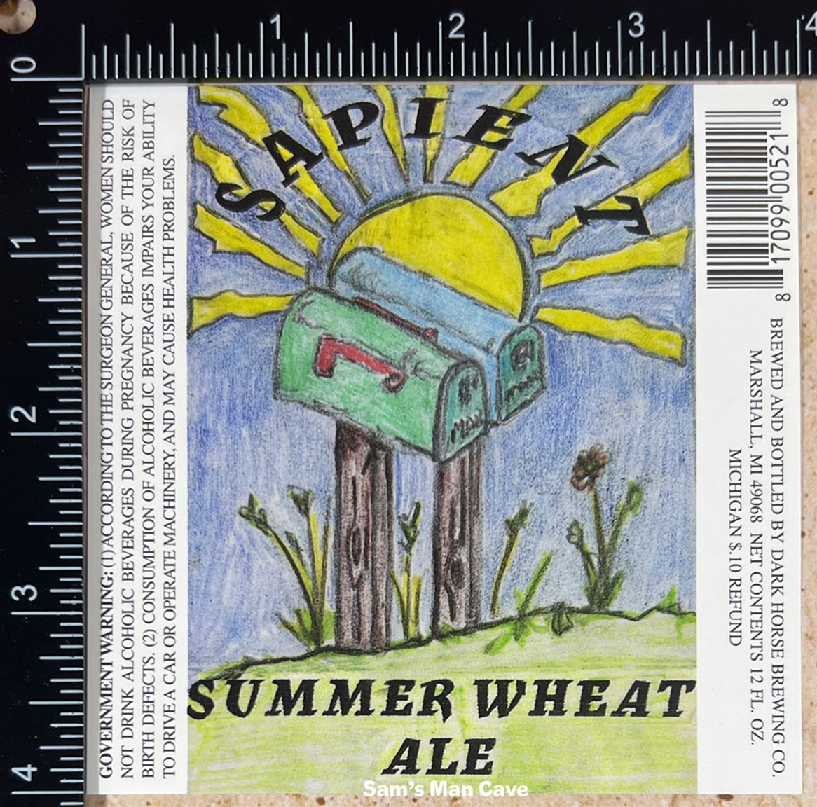 Sapient Summer Wheat Ale Label