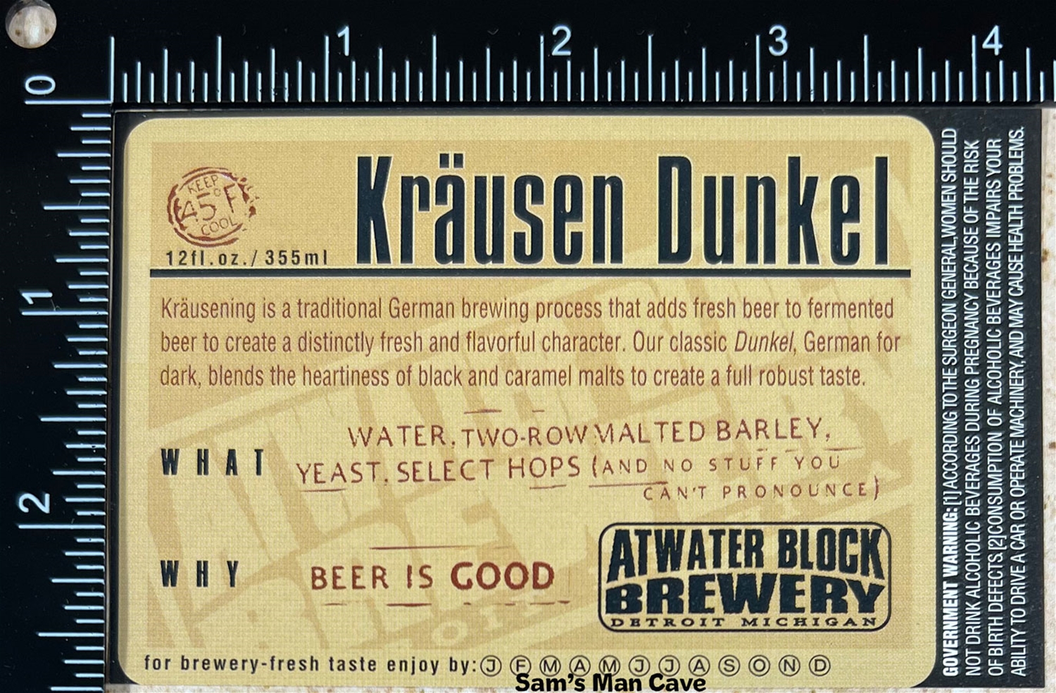 Atwater Block Krausen Dunkel Label