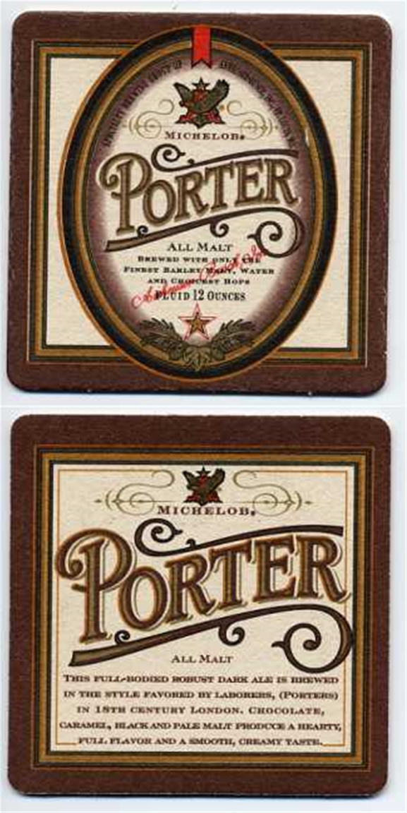 Michelob Porter Beer Coaster