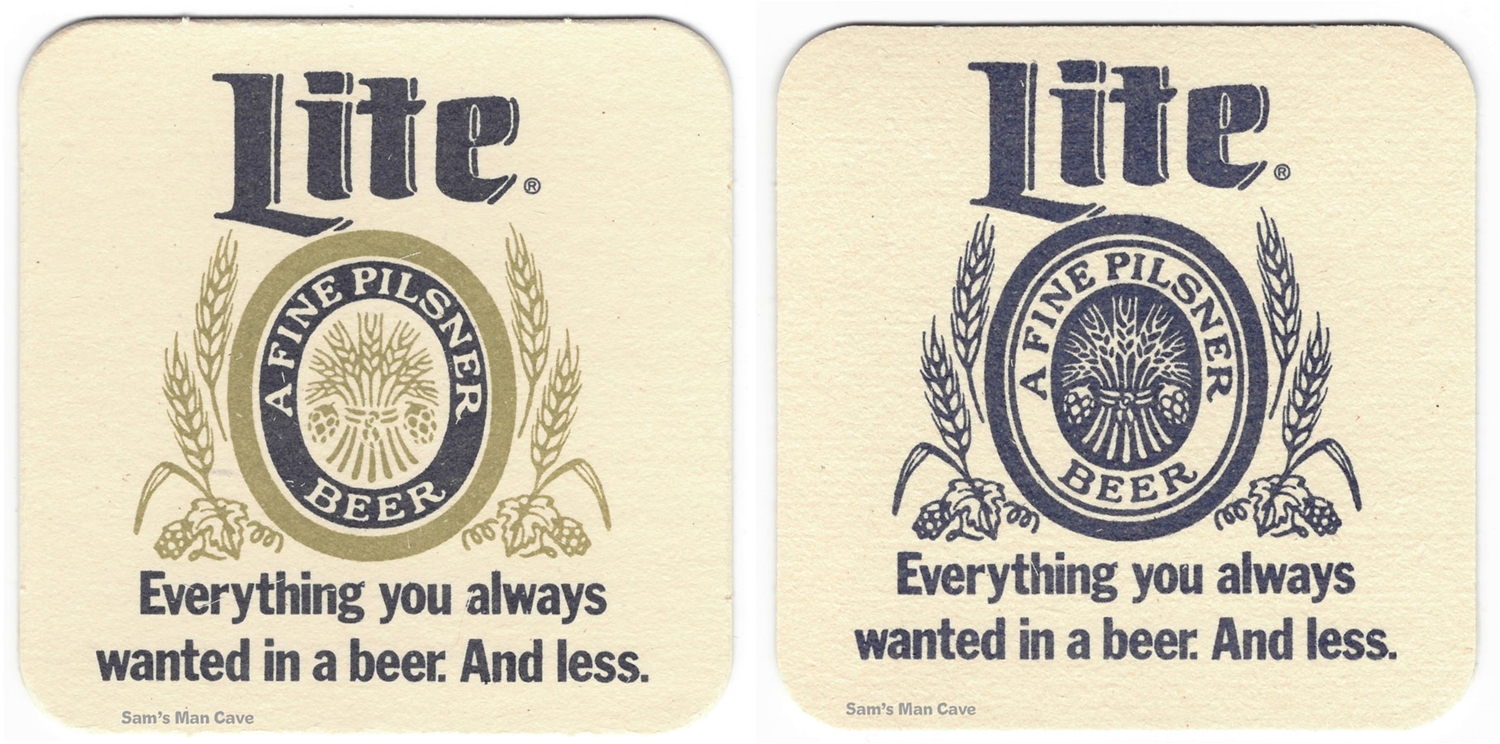 Miller Lite Retro Beer Coaster