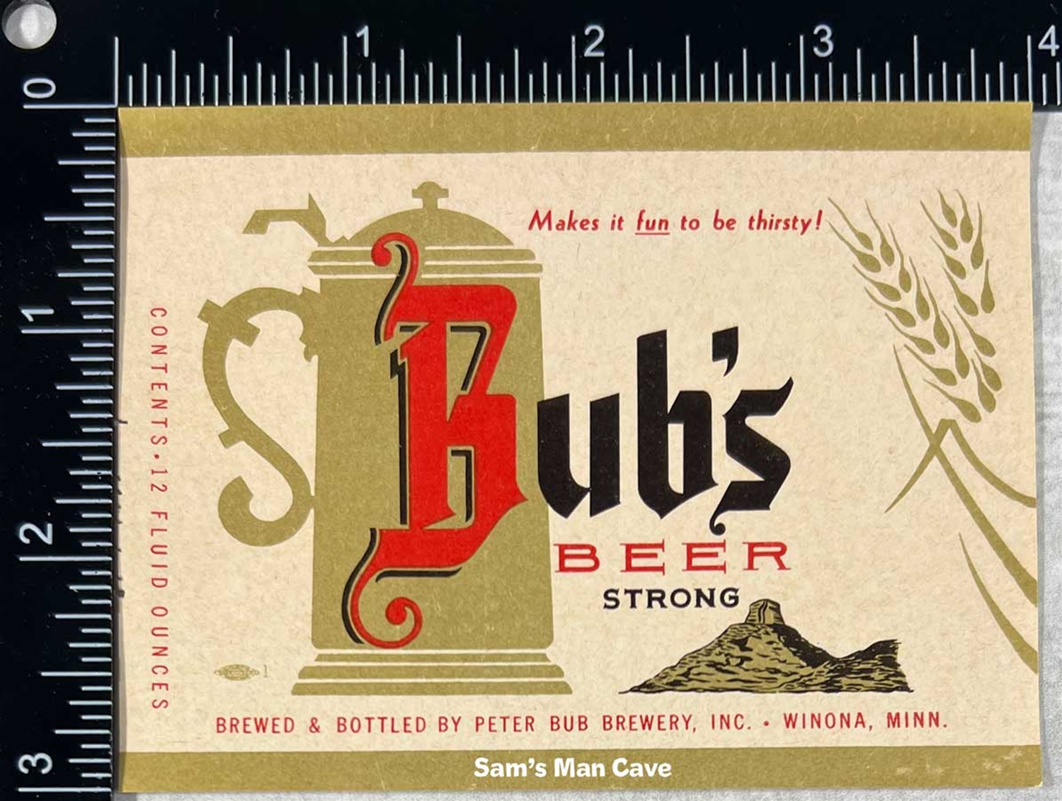 Bub's Strong Beer Label
